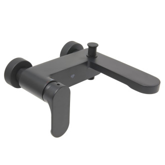 Vanová baterie SAT Fusion bez sprchového setu 150 mm matná černá SATBSFU222CPC