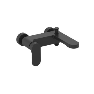 Vanová baterie SAT Fusion bez sprchového setu 150 mm matná černá SATBSFU222CPC