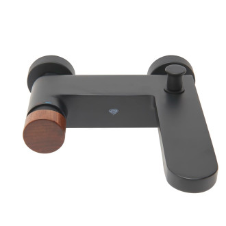 Vanová baterie SAT Fusion bez sprchového setu 150 mm páka tmavé dřevo SATBSFU222DTC