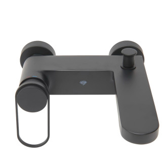 Vanová baterie SAT Fusion bez sprchového setu 150 mm matná černá SATBSFU222KPCC