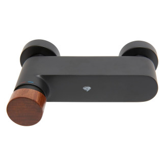 Sprchová baterie SAT Fusion bez sprchového setu 150 mm páka tmavé dřevo SATBSFU268DTC