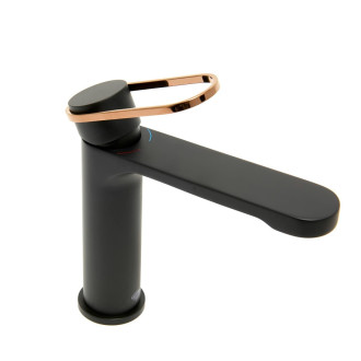 Umyvadlová baterie SAT Fusion bez výpusti černá/bronz SATBSFU271CPCBR