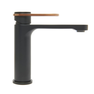 Umyvadlová baterie SAT Fusion bez výpusti černá/bronz SATBSFU271CPCBR