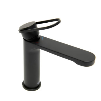 Umyvadlová baterie SAT Fusion bez výpusti matná černá SATBSFU271KPCC