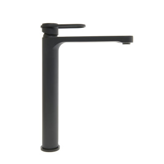 Vysoká umyvadlová baterie SAT Fusion bez výpusti matná černá SATBSFU285KPCC