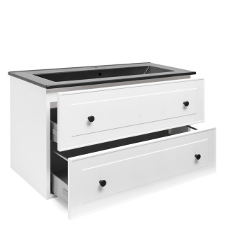 Koupelnová skříňka s umyvadlem Naturel Forli 100x53x46 cm bílá lesk FORLI100BIUC