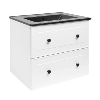 Koupelnová skříňka s umyvadlem Naturel Forli 60x53x46 cm bílá lesk FORLI60BIUC