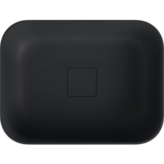 Umyvadlo na desku Polysan Banera 49,5x34,5 cm antracit mat bez přepadu 14596.51