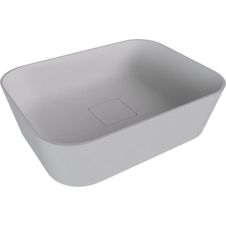 Umyvadlo na desku Polysan Banera 49,5x34,5 cm bílá matná mat bez přepadu 14596MAT