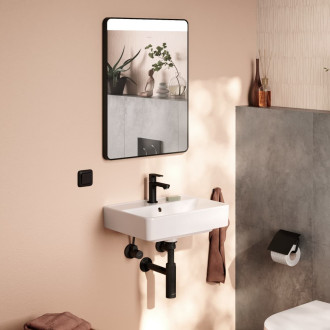 Led zrcadlo Hansgrohe Xarita Lite Q 50x70 cm černá matná 54956670