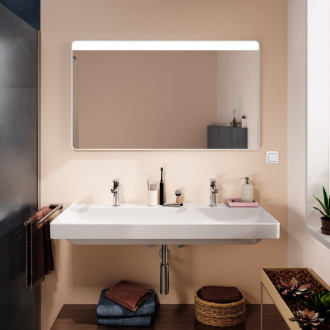 Led zrcadlo Hansgrohe Xarita Lite Q 120x70 cm bílá matná 54960700