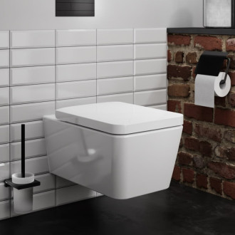 WC s prkénkem softclose závěsné Hansgrohe EluPura Q zadní odpad 60293450