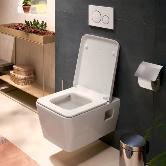 WC s prkénkem softclose závěsné Hansgrohe EluPura Original Q zadní odpad 60289450