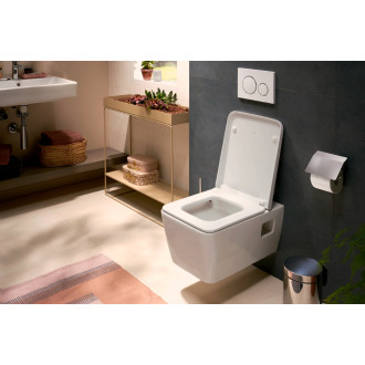 WC s prkénkem softclose závěsné Hansgrohe EluPura Original Q zadní odpad 62051450