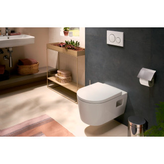 WC s prkénkem softclose závěsné Hansgrohe EluPura Original S zadní odpad 61180450