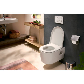 WC s prkénkem softclose závěsné Hansgrohe EluPura Original S zadní odpad 61180450