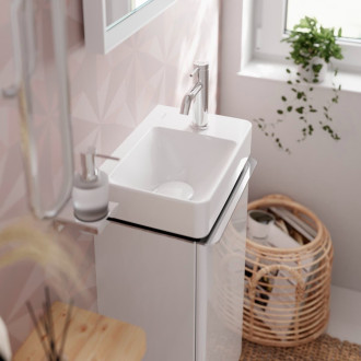 Skříňka pod umyvadlo bez umyvadla Hansgrohe Xelu Q 34x62,5x24,5 cm bílá lesklá 54015000