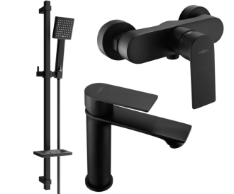 Mexen Royo DQ45 sprchový set, černý - 72204DQ45-70