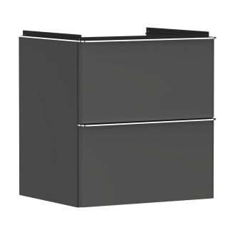 Skříňka pod umyvadlo bez umyvadla Hansgrohe Xelu Q 58x62,5x47,5 cm šedá matná 54024000
