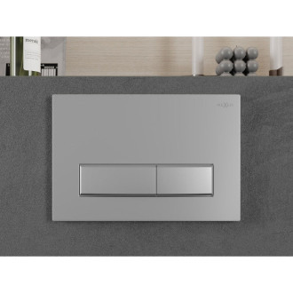 Splachovací tlačítko Mexen Fenix 09, matný chrom - 600902