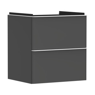 Skříňka pod umyvadlo bez umyvadla Hansgrohe Xelu Q 58x62,5x47,5 cm šedá matná 54024700