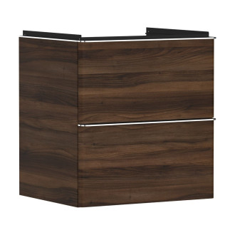 Skříňka pod umyvadlo bez umyvadla Hansgrohe Xelu Q 58x62,5x47,5 cm tmavý ořech 54026000