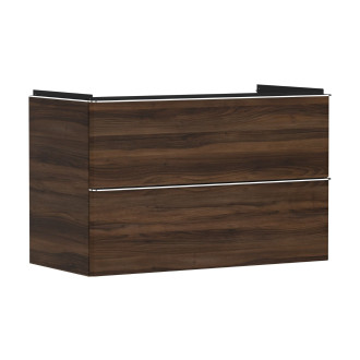 Skříňka pod umyvadlo bez umyvadla Hansgrohe Xelu Q 98x62,5x47,5 cm tmavý ořech 54034000