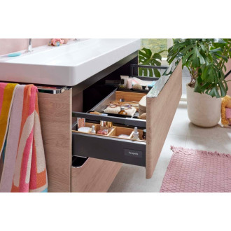 Skříňka pod umyvadlo bez umyvadla Hansgrohe Xelu Q 118x62,5x47,5 cm přírodní dub 54037000