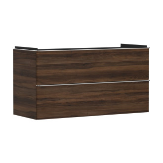 Skříňka pod umyvadlo bez umyvadla Hansgrohe Xelu Q 118x62,5x47,5 cm tmavý ořech 54038000