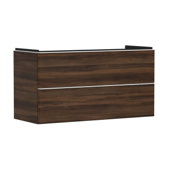 Skříňka pod umyvadlo bez umyvadla Hansgrohe Xelu Q 118x62,5x47,5 cm tmavý ořech 54038700