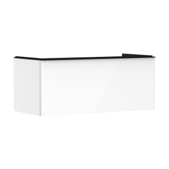 Skříňka pod umyvadlo pod desku Hansgrohe Xelu Q 118x49,5x55 cm bílá lesklá 54062670