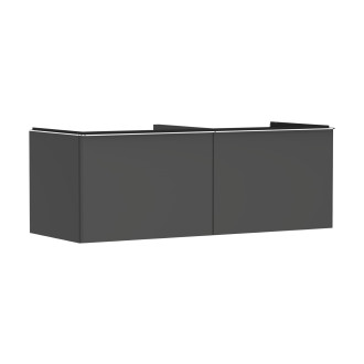 Skříňka pod umyvadlo pod desku Hansgrohe Xelu Q 136x49,5x55 cm šedá matná 54067000