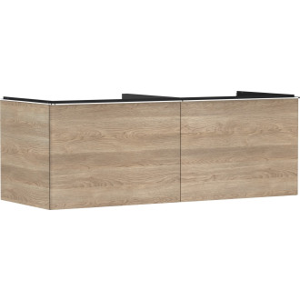 Skříňka pod umyvadlo pod desku Hansgrohe Xelu Q 136x49,5x55 cm přírodní dub 54068000