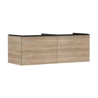 Skříňka pod umyvadlo pod desku Hansgrohe Xelu Q 136x49,5x55 cm přírodní dub 54068670