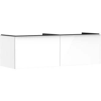 Skříňka pod umyvadlo pod desku Hansgrohe Xelu Q 156x49,5x55 cm bílá lesklá 54070700