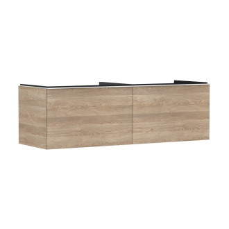 Skříňka pod umyvadlo pod desku Hansgrohe Xelu Q 156x49,5x55 cm přírodní dub 54072700