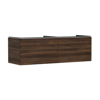 Skříňka pod umyvadlo pod desku Hansgrohe Xelu Q 156x49,5x55 cm tmavý ořech 54073700