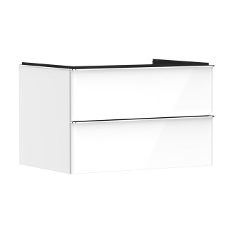 Skříňka pod umyvadlo pod desku Hansgrohe Xelu Q 78x49,5x55 cm bílá lesklá 54074000