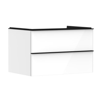 Skříňka pod umyvadlo pod desku Hansgrohe Xelu Q 78x49,5x55 cm bílá lesklá 54074670
