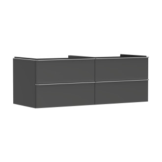 Skříňka pod umyvadlo pod desku Hansgrohe Xelu Q 136x49,5x55 cm šedá matná 54087000