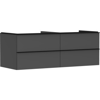 Skříňka pod umyvadlo pod desku Hansgrohe Xelu Q 136x49,5x55 cm šedá matná 54087670