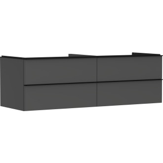 Skříňka pod umyvadlo pod desku Hansgrohe Xelu Q 156x49,5x55 cm šedá matná 54091670