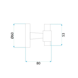 REAKoupelnový věšák 16101 Aristo Brushed Nickle REA-98507