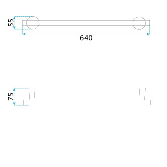 Rea Koupelnový věšák 16101 Aristo Brush Gold REA-98505