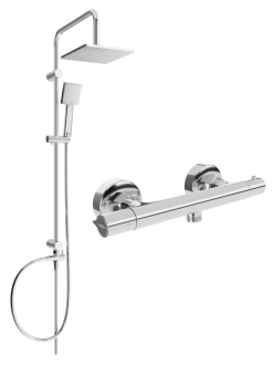 Mexen Tord sprchový set s Slim termostatickou sprchovou baterií, chrom 77105200-00