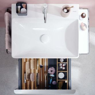 Příslušenství Hansgrohe IntraStoris 34,3x6,3x13,7 cm přírodní dub 54148230