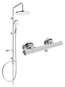 Mexen Erik sprchový set s termostatickou sprchovou baterií Slim, chrom 77105205-00