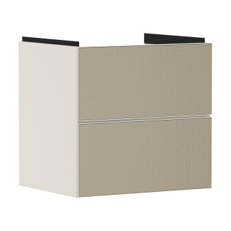 Skříňka pod umyvadlo bez umyvadla Hansgrohe Xevolos E 58x57,5x47,5 cm písková matná béžová mat 54176390