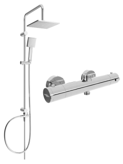Mexen Tord sprchový set s termostatickou sprchovou baterií Kai, chrom 77100200-00