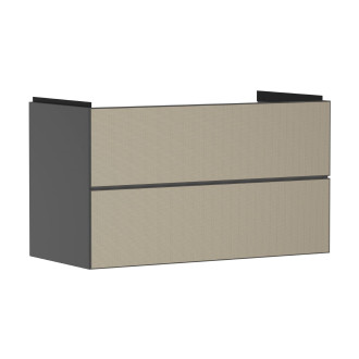 Skříňka pod umyvadlo bez umyvadla Hansgrohe Xevolos E 98x57,5x47,5 cm břidlicová matná šedá mat 54183390